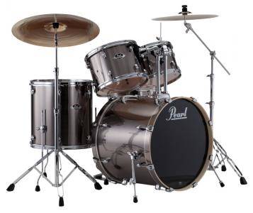 Load image into gallery viewer, Export Series 5-Piece Drum Set with Hardware and Cymbals - Smokey Chrome