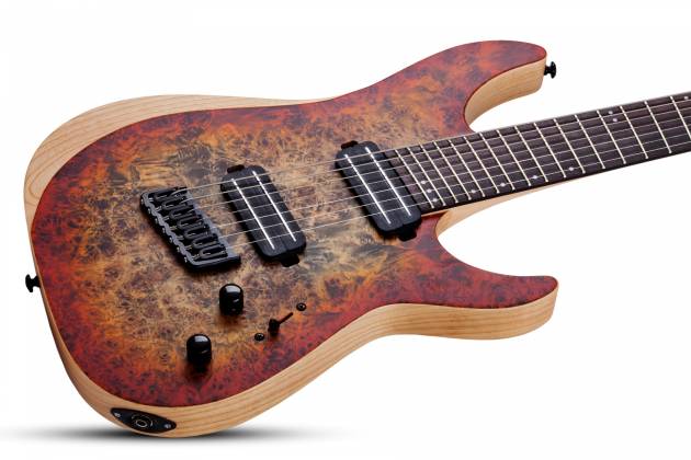 Chargez l'image dans la visionneuse de la galerie, Guitare Électrique 7 cordes fini Satin "Inferno Burst"