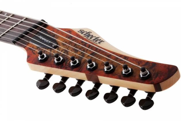 Chargez l'image dans la visionneuse de la galerie, Guitare Électrique 7 cordes fini Satin "Inferno Burst"