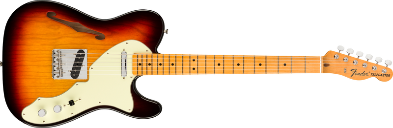 Chargez l&#39;image dans la visionneuse de la galerie, Guitare électrique &quot;american Original 60s Telecaster® Thinline&quot;, Touche en érable,&quot;Sunburst&quot; 3 couleurs avec étui rigide
