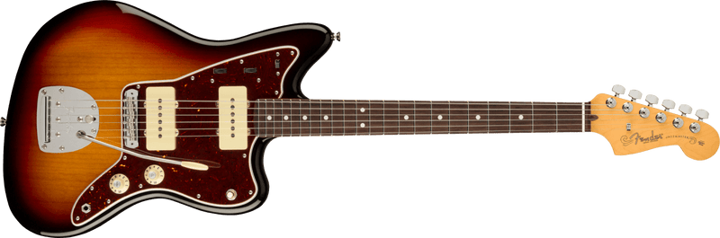 Chargez l&#39;image dans la visionneuse de la galerie, Guitare électrique, &quot;Jazzmaster American Professional II&quot;, touche en bois de rose. 3-Color &quot;Sunburst&quot; avec étui Deluxe
