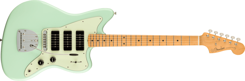 Load image into gallery viewer, Electric guitar, &quot;Noventa Jazzmaster&quot;, maple fingerboard - &quot;Surf Green&quot; with Deluxe soft case
