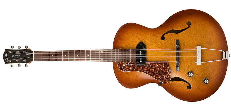 Chargez l&#39;image dans la visionneuse de la galerie, Guitare électrique, GODIN &quot;5th Avenue Kingpin P90 Cognac Burst Lefty&quot;
