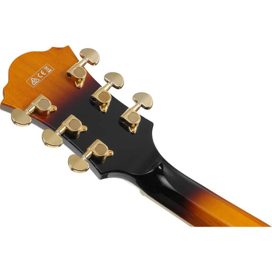 Guitare Ibanez Hollow Body "AF95FM AYS", Sunburst Jaune Antique