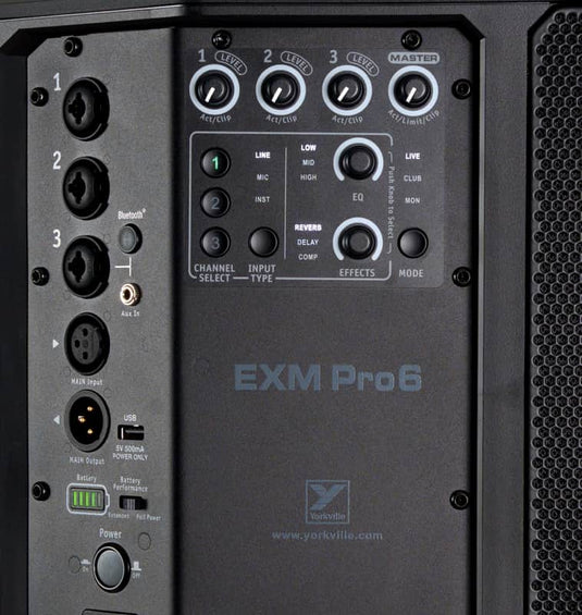 Haut parleur de sonorisation à batterie EXMPRO6