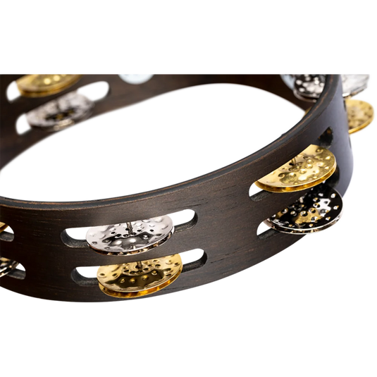 Tambourin compact en bois de 8 pouces