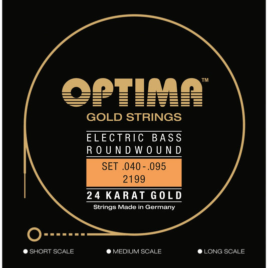 4-String Bass Strings 40-95 in Gold