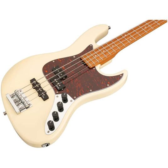 Basse Sadowsky MetroExpress 21-Fret Hybrid P/J Bass,4 cordes,touche Pau Ferro, fini:”Solid Olympic White High Polish’ avec étui