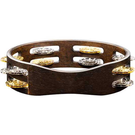 Tambourin compact en bois de 8 pouces