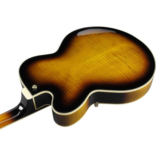 Guitare Ibanez Hollow Body "AF95FM AYS", Sunburst Jaune Antique
