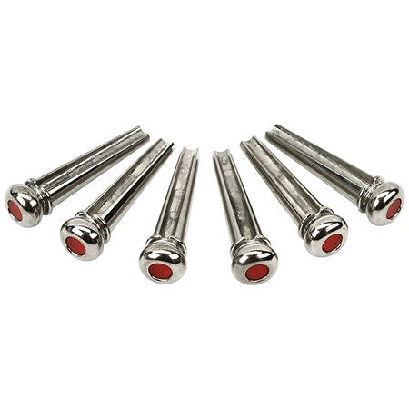 Ensembles de Chevilles de pont en chrome avec incrustation rouge