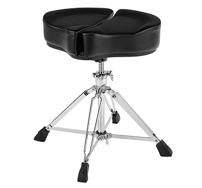 AHEAD / SPG-BL / drum bench with black “spanal-G” series seat with 4-legged base