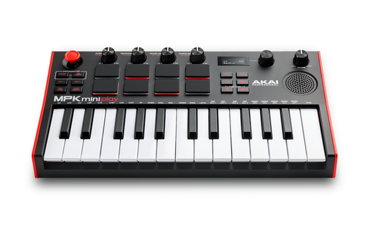 Mini keyboard controller with built-in speakers