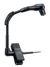 Condenser microphone with clip