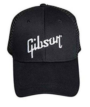 Load image into gallery viewer, Casquette &quot;Snapback&quot; Camionneur Noir avec logo Gibson
