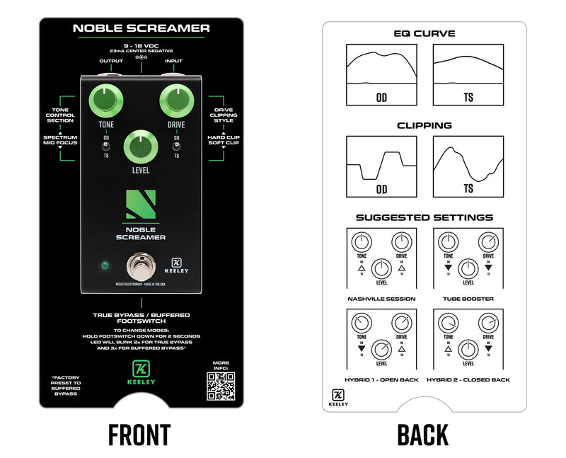 Load image into gallery viewer, KEELEY / NOBLE-SCREAMER / Noble Screamer, a revolutionary overdrive and amplifier pedal
