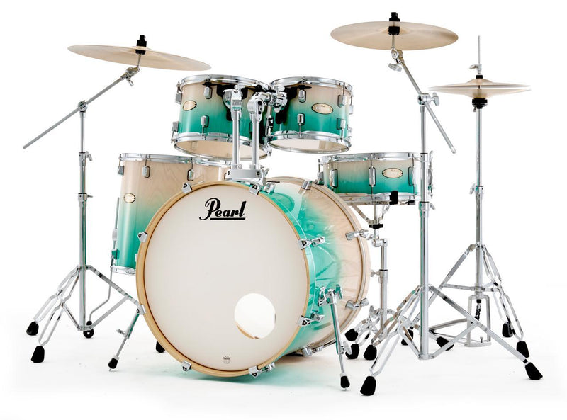 Chargez l'image dans la visionneuse de la galerie, Ensemble de batterie Decade Maple Artisan ,5 pièces avec grosse caisse de 22"- Couleur Édition Limitée “White Beach Pine Fade” Dégradé de pin
