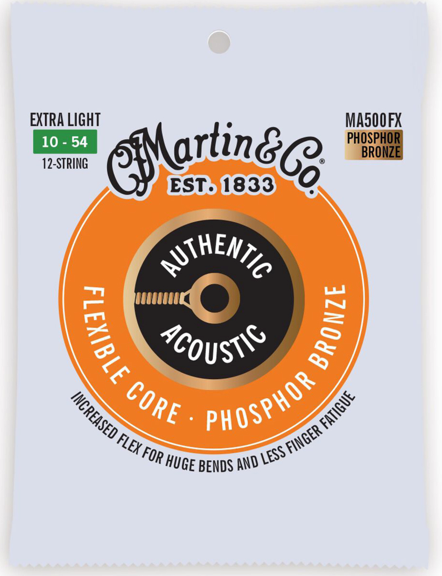 Cordes pour guitare acoustique 12 cordes 10–54