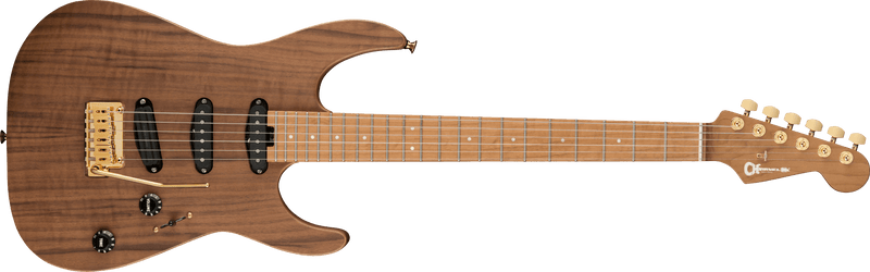 Load image into gallery viewer, Electric guitar &quot;PRO-MOD DK22 SSS 2PT CM&quot; Mahogany and walnut - Natural finish, no case
