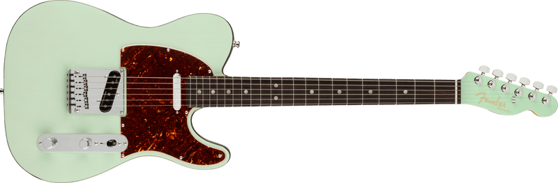 Load image into gallery viewer, Electric guitar, &quot;Ultra Luxe Telecaster&quot;, Rosewood fingerboard - &quot;Transparent Surf Green&quot; with hard case
