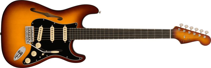 Load image into gallery viewer, Electric guitar, limited edition &quot;Suona Stratocaster® Thinline&quot;, ebony fingerboard, &quot;Violin Burst&quot;, with hard case
