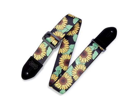 2'' polyester belt, Sunflower Flower Pattern