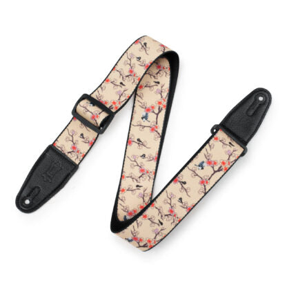 2'' polyester belt, printing series-Cherry Trees & Birds Patterns