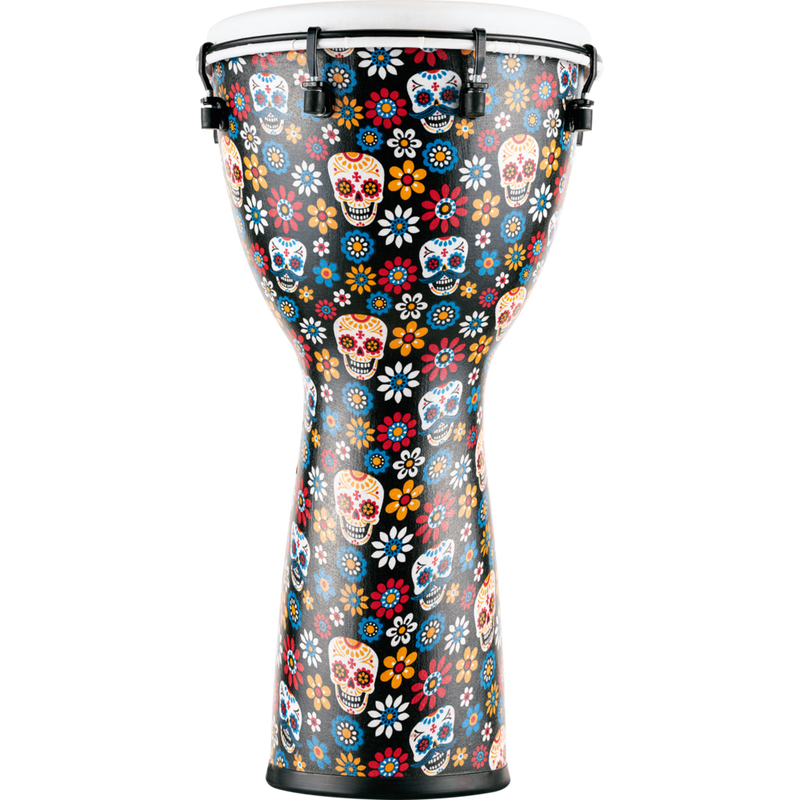 Load image into gallery viewer, MEINL PERCUSSION / ADJ12-DA / 12&quot; Alpine Series Djembe, Synthetic head, Day of the Dead
