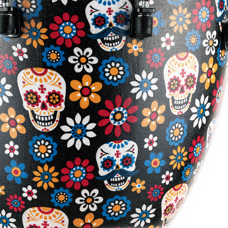 Load image into gallery viewer, MEINL PERCUSSION / ADJ12-DA / 12&quot; Alpine Series Djembe, Synthetic head, Day of the Dead
