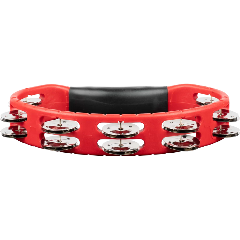 Load image into gallery viewer, MEINL PERCUSSION / HTMT1R / Headliner® Series ABS Hand Tambourine, Double Row, Red, Stainless Steel Jingles
