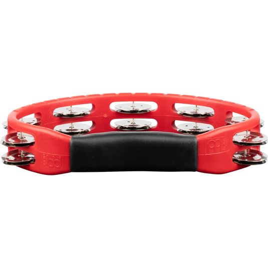 MEINL PERCUSSION / HTMT1R / Headliner® Series ABS Hand Tambourine, Double Row, Red, Stainless Steel Jingles