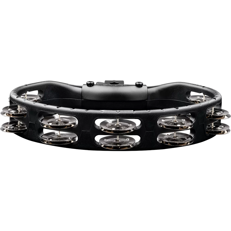 Load image into gallery viewer, MEINL PERCUSSION / HTMT2BK / Headliner® Series Mountable ABS Tambourine, Dual row, Black, Stainless steel jingles
