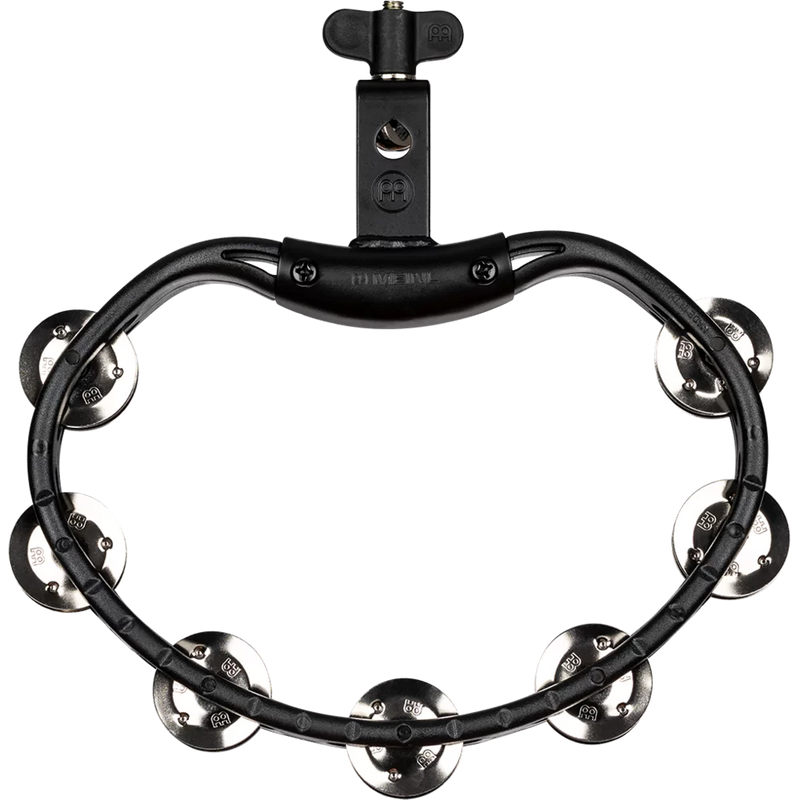 Load image into gallery viewer, MEINL PERCUSSION / HTMT2BK / Headliner® Series Mountable ABS Tambourine, Dual row, Black, Stainless steel jingles
