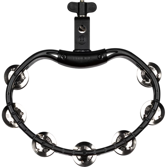 MEINL PERCUSSION / HTMT2BK / Headliner® Series Mountable ABS Tambourine, Dual row, Black, Stainless steel jingles