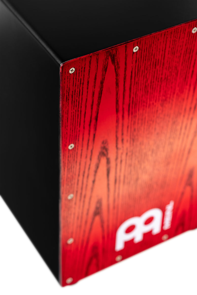 Load image into gallery viewer, MEINL PERCUSSION / MCAJ100BK-TRF / Headliner® Series Snare Drum Cajon - Tango Red Fade
