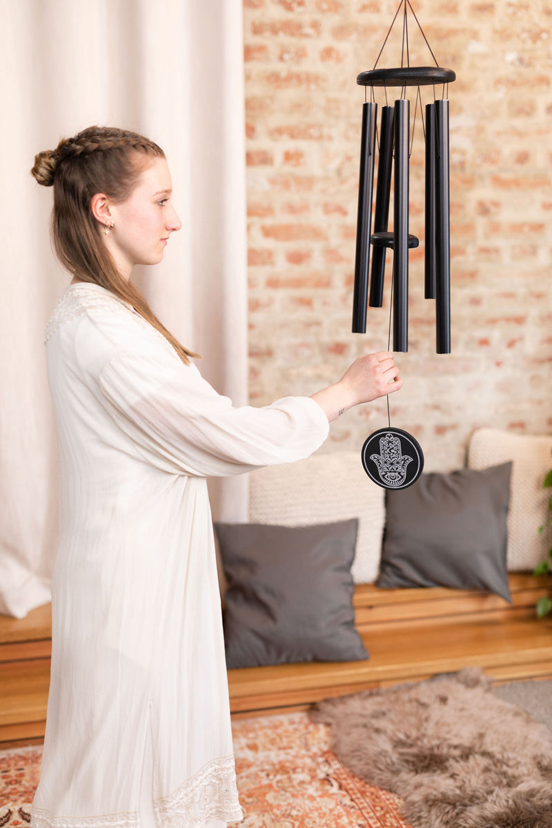 Load image into gallery viewer, MEINL SONIC ENERGY / HMC36BK / Hamsa meditation chime, 36&quot; / 90 cm, 432 Hz, Black
