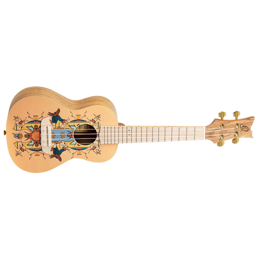 ORTEGA GUITARS / RUAR-EY / CONCERT SIZE UKULELE IN SPRUCE / CATALPA EGYPT w/luxury gig bag