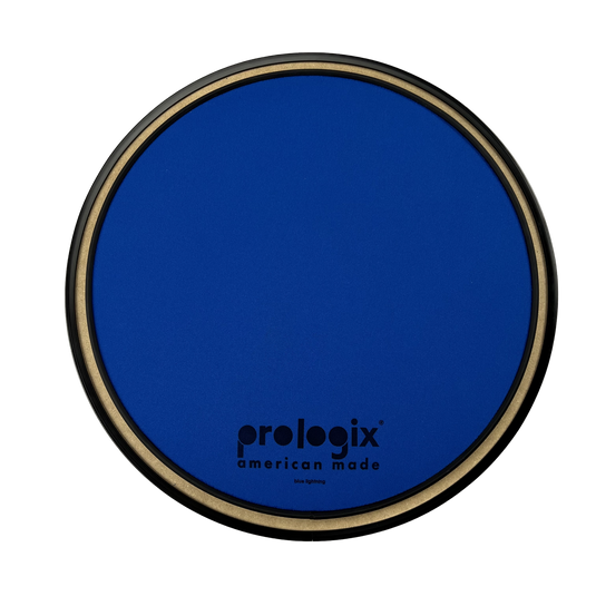 PROLOGIX / LIGHTNINGPAD8 / Blue Lightning Practice Pad with Rim - Heavy Resistance 8''