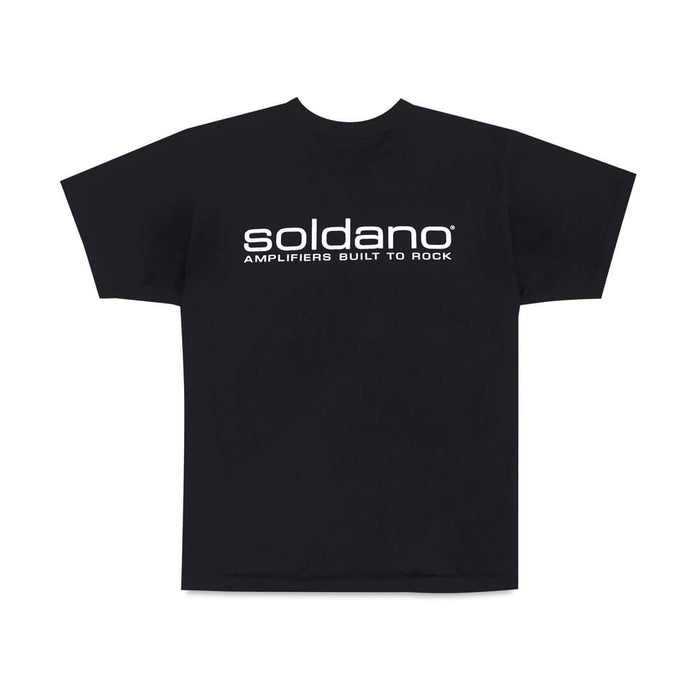 SOLDANO / AMPLIFIERS BUILT TO ROCK TEE-SHIRT-MED / “Soldano/built to rock” t-shirt black, medium