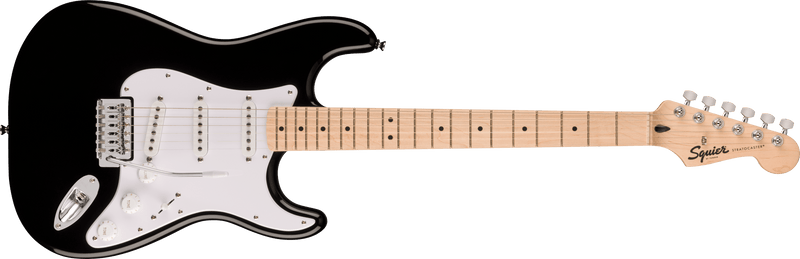 Load image into gallery viewer, SQUIER / 037-1720-006 / Squier Sonic Stratocaster Set, Maple Fingerboard with Soft Case and 10G-120V Amp - Black
