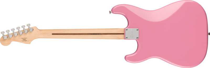 Chargez l&#39;image dans la visionneuse de la galerie, Guitare électrique, &quot;SQUIER SONIC® STRATOCASTER® HT H&quot; touche en érable, protecteur blanc, couleur Rose éclatant
