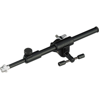 Telescopic microphone arm with clamp