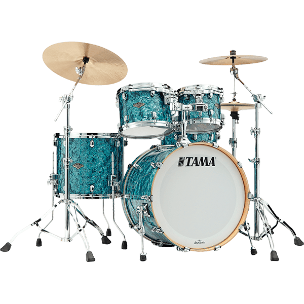 Load image into gallery viewer, TAMA / WBR42STQP / Tama Starclassic Walnut/Birch WBR42S 4-piece Shell Pack - Turquoise Pearl
