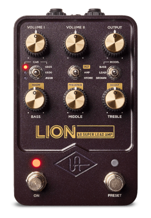 UNIVERSAL AUDIO / UA-GPM-LION / UAFX Lion '68 Super Lead Amp brings you classic British amp sounds