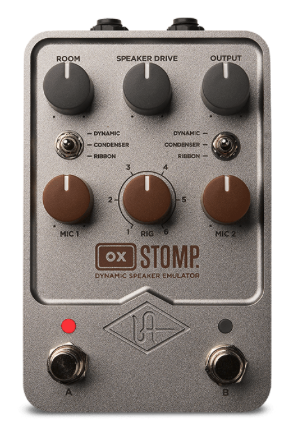 UNIVERSAL AUDIO / UA-GPM-OXSTP / OX Stomp Dynamic Speaker Emulator offers modelers 