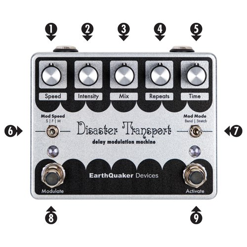 Load image into gallery viewer, EARTHQUACKER DEVICES / DISASTER TRANSPORT™ LEGACY REISSUE / Delay modulation pedal
