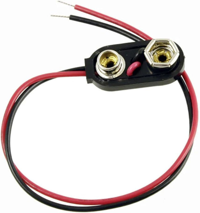 Borne de batterie 9 volts montées sur plastique rigide