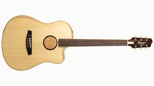 Guitare acoustique-électrique AEG-1 avec étui souple (épinette d’Engelmann naturelle)