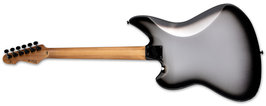 Guitare de la série Signature JD-1 (Joe Duplantier)-Rayon de Soleil Argenté, avec étui rigide Deluxe