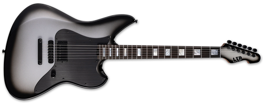 Guitare de la série Signature JD-1 (Joe Duplantier)-Rayon de Soleil Argenté, avec étui rigide Deluxe